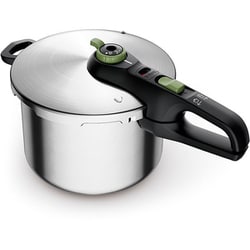 圧力鍋 セキュア トレンディ 6.2L IH/ガス両用 4～6人用サイズ 2段階圧力 5つの安全設計 簡単開閉 P2580704