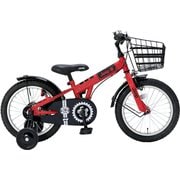 幼児用自転車 16インチ 補助輪付き レッド 24JE-16G-RED