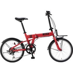 折りたたみ自転車 レッド