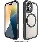 LKA16610BK [LINKASE AIR/ゴリラガラスiPhoneケース for iPhone 16 MagSafe対応 側面TPU：ブラック]