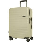 ハードキャリー ファスナータイプ 拡張機能付き ストッパー 預け入れ無料 5~6泊 62L 拡張時70L TSAロック搭載 エクルベージュ SK-0888-58