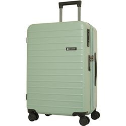 ハードキャリー ファスナータイプ 拡張機能付き ストッパー 預け入れ無料 5～6泊 62L 拡張時70L TSAロック搭載 アイスグリーン SK-0888-58