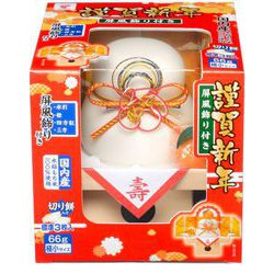 【限定】お鏡餅 謹賀新年（屏風飾り付き）切り餅 極小 [餅]