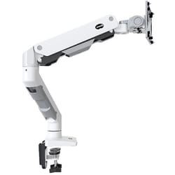 大型/超ウルトラスクリーン対応 27-49インチサイズ モニターアーム シングル画面 ホワイト HNSS34W