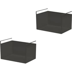 吊り式バスケット2個セット 幅38×奥行26.5×高さ24cm ブラック HGB-02x2pcs BK