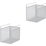 HGB-05x2pcs WH [吊り式バスケット2個セット 幅19×奥行26.5×高さ24cm ホワイト]