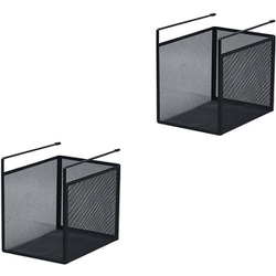 吊り式バスケット2個セット 幅19×奥行26.5×高さ24cm ブラック HGB-06x2pcs BK
