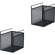 HGB-06x2pcs BK [吊り式バスケット2個セット 幅19×奥行26.5×高さ24cm ブラック]
