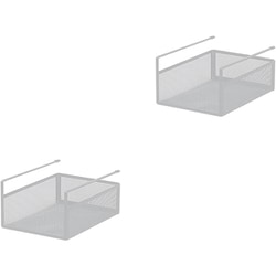 吊り式バスケット2個セット 幅19×奥行26.5×高さ12cm ホワイト HGB-07x2pcs WH