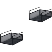 HGB-08x2pcs BK [吊り式バスケット2個セット 幅19×奥行26.5×高さ12cm ブラック]