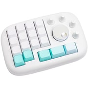 クリエイター向け左手デバイス CreatorPad スノウホワイト/無刻印 イラスト 動画 画像編集 3D制作 音楽制作 Windows/Mac/iPad対応 CP001-SW-BLN