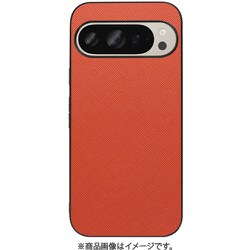 WORK24GG-OG-GPX9 [Google Pixel 9/9 Pro 用 PUレザースマホケース/ストラップホール付き オレンジ]