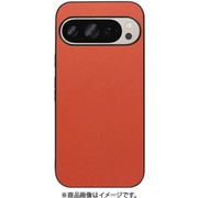 WORK24GG-OG-GPX9 [Google Pixel 9/9 Pro 用 PUレザースマホケース/ストラップホール付き オレンジ]