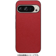 WORK24GG-RD-GPX9 [Google Pixel 9/9 Pro 用 PUレザースマホケース/ストラップホール付き レッド]