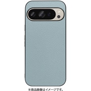WORK25GG-BU-GPX9 [Google Pixel 9/9 Pro 用 本革スマホケース/ストラップホール付き スカイブルー]