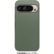 WORK25GG-DG-GPX9 [Google Pixel 9/9 Pro 用 本革スマホケース/ストラップホール付き ダルグリーン]