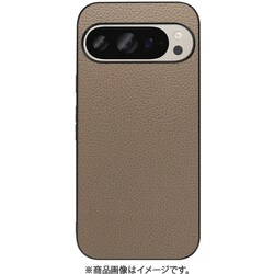 WORK25GG-GB-GPX9 [Google Pixel 9/9 Pro 用 本革スマホケース/ストラップホール付き グレージュ]