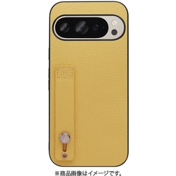 WORK26GG-YL-GPX9 [Google Pixel 9/9 Pro 用 本革スマホケース/ホールドベルト付き ジャスミンイエロー]