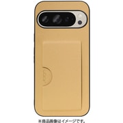 WORK28GG-GD-GPX9 [Google Pixel 9/9 Pro 用 PUレザースマホケース/カードポケット＆ストラップホール付き ゴールド]