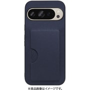 WORK28GG-NY-GPX9 [Google Pixel 9/9 Pro 用 PUレザースマホケース/カードポケット＆ストラップホール付き ネイビー]