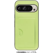 WORK28GG-GN-GPX9 [Google Pixel 9/9 Pro 用 PUレザースマホケース/カードポケット＆ストラップホール付き ミストグリーン]