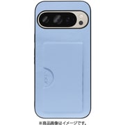 WORK28GG-BU-GPX9 [Google Pixel 9/9 Pro 用 PUレザースマホケース/カードポケット＆ストラップホール付き ベビーブルー]