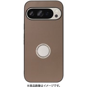 WORK48GG-BN-GPX9 [Google Pixel 9/9 Pro 用 本革スマホケース/スタンド機能＆ストラップホール付き ラテブラウン]