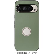 WORK48GG-GN-GPX9 [Google Pixel 9/9 Pro 用 本革スマホケース/スタンド機能＆ストラップホール付き ホーリーグリーン]
