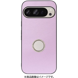 WORK48GG-PL-GPX9 [Google Pixel 9/9 Pro 用 本革スマホケース/スタンド機能＆ストラップホール付き ラベンダーパープル]