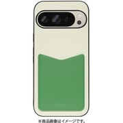 WORK49GG-CMGN-GPX9 [Google Pixel 9/9 Pro 用 PUレザースマホケース/ストラップホール＆カードポケット付き クリームグリーン]