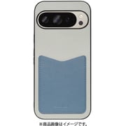 WORK49GG-GYBU-GPX9 [Google Pixel 9/9 Pro 用 PUレザースマホケース/ストラップホール＆カードポケット付き グレーブルー]