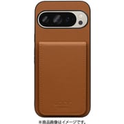 WORK56SCGG-CM-GPX9 [Google Pixel 9/9 Pro 用 折り畳み式カードポケット/本革/4枚収納 キャメル]