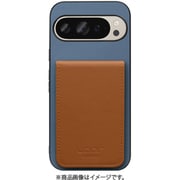 WORK56SCGG-BUCM-GPX9 [Google Pixel 9/9 Pro 用 折り畳み式カードポケット/本革/4枚収納 ブルーキャメル]
