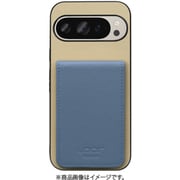 WORK56SCGG-BGBU-GPX9 [Google Pixel 9/9 Pro 用 折り畳み式カードポケット/本革/4枚収納 ベージュブルー]