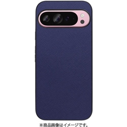 WORK24GG-NY-GPX9PXL [Google Pixel 9 Pro XL 用 PUレザースマホケース/ストラップホール付き ネイビー]