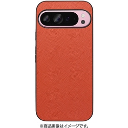 WORK24GG-OG-GPX9PXL [Google Pixel 9 Pro XL 用 PUレザースマホケース/ストラップホール付き オレンジ]