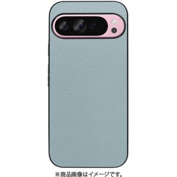 WORK25GG-BU-GPX9PXL [Google Pixel 9 Pro XL 用 本革スマホケース/ストラップホール付き スカイブルー]