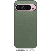 WORK25GG-DG-GPX9PXL [Google Pixel 9 Pro XL 用 本革スマホケース/ストラップホール付き ダルグリーン]