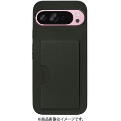 WORK28GG-EG-GPX9PXL [Google Pixel 9 Pro XL 用 PUレザースマホケース/カードポケット＆ストラップホール付き エバーグリーン]