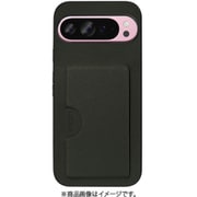 WORK28GG-EG-GPX9PXL [Google Pixel 9 Pro XL 用 PUレザースマホケース/カードポケット＆ストラップホール付き エバーグリーン]