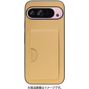 WORK28GG-GD-GPX9PXL [Google Pixel 9 Pro XL 用 PUレザースマホケース/カードポケット＆ストラップホール付き ゴールド]