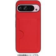 WORK28GG-RD-GPX9PXL [Google Pixel 9 Pro XL 用 PUレザースマホケース/カードポケット＆ストラップホール付き レッド]