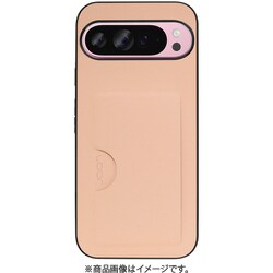 WORK28GG-RS-GPX9PXL [Google Pixel 9 Pro XL 用 PUレザースマホケース/カードポケット＆ストラップホール付き アンバーローズ]