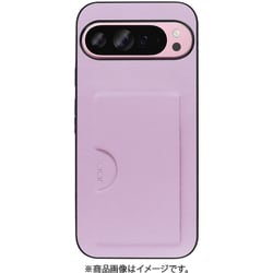 WORK28GG-LLC-GPX9PXL [Google Pixel 9 Pro XL 用 PUレザースマホケース/カードポケット＆ストラップホール付き ライラック]