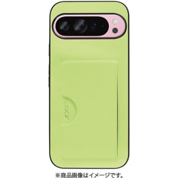 WORK28GG-GN-GPX9PXL [Google Pixel 9 Pro XL 用 PUレザースマホケース/カードポケット＆ストラップホール付き ミストグリーン]