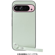 WORK33GG-GN-GPX9PXL [Google Pixel 9 Pro XL 用 本革スマホケース/ストラップ＆ストラップホール付き アイスグリーン]