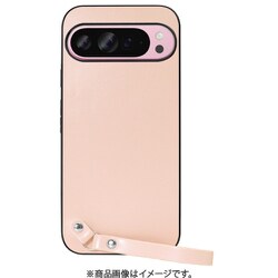 WORK33GG-PK-GPX9PXL [Google Pixel 9 Pro XL 用 本革スマホケース/ストラップ＆ストラップホール付き ピーチピンク]