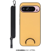 WORK37GG-YL-GPX9PXL [Google Pixel 9 Pro XL 用 首掛けスマホケース/ネックストラップ付き イエローベージュ]
