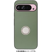WORK48GG-GN-GPX9PXL [Google Pixel 9 Pro XL 用 本革スマホケース/スタンド機能＆ストラップホール付き ホーリーグリーン]