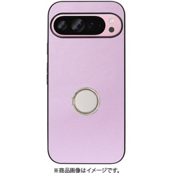 WORK48GG-PL-GPX9PXL [Google Pixel 9 Pro XL 用 本革スマホケース/スタンド機能＆ストラップホール付き ラベンダーパープル]